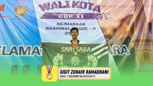 Juara Taekwondo EMAS walikota cup xi Sigit Zuhair