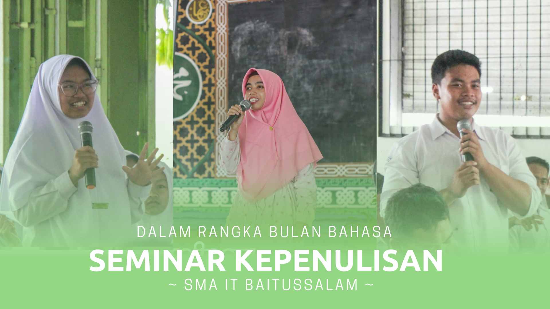 Seminar kepenulisan SMA IT Baitussalam