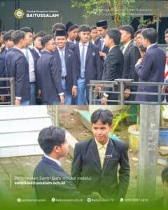 Acara tur pondok didampingi anggota OSBA PPM Baitussalam