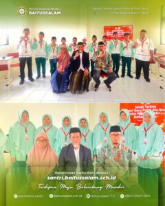 suasana serah terima santri baru di SMP Qur'an Global Sains Blitar, Ahad 13 Juli 2025