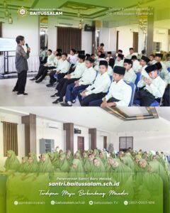 Antusiasme santri kelas 7 SMP IT Baitussalam mengikuti Seminar Psikoedukasi