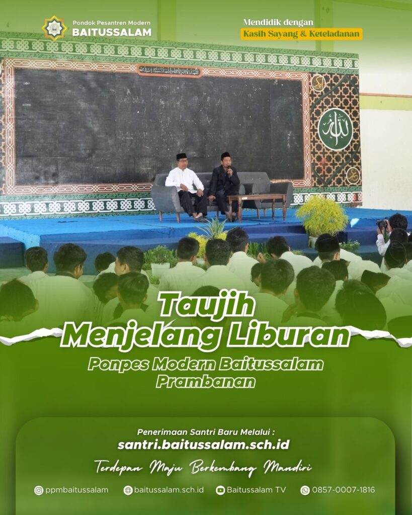 taujih perpulangan santri baitussalam