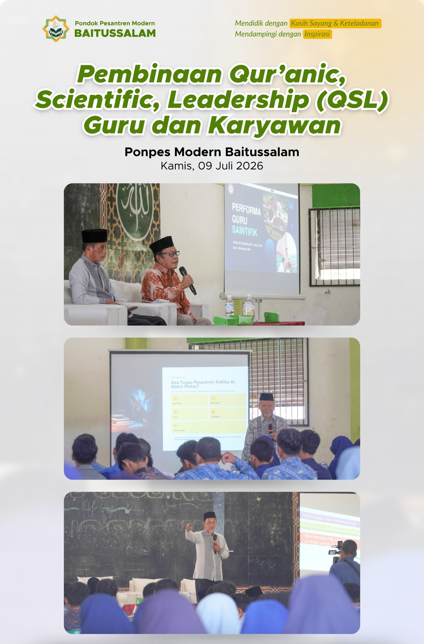 pembinaan guru ponpes modern baitussalam