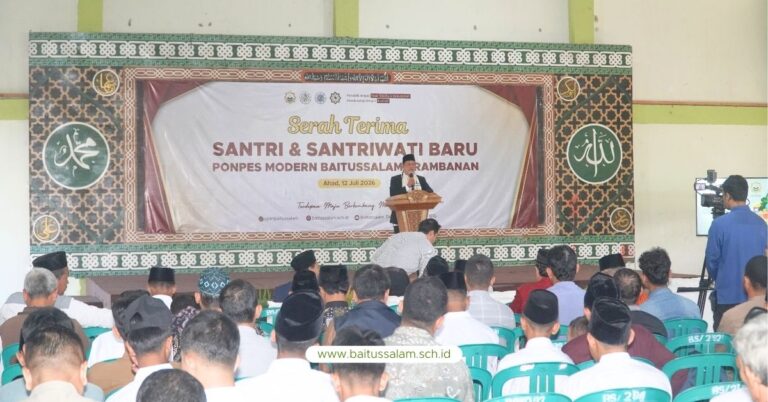 serah terima santri baru baitussalam