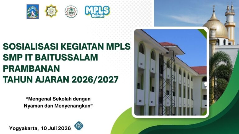 sosialisasi MPLS santri baru SMP IT Baitussalam Prambanan